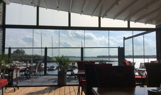 Horeca veranda schuifbaar glas 