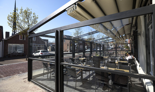 Horeca schuifbare veranda PVC 