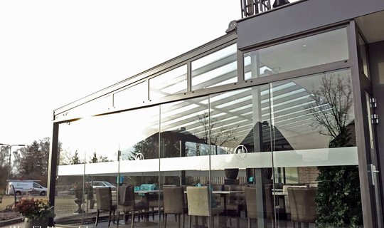 Horeca veranda serre glaszen schuifwanden 