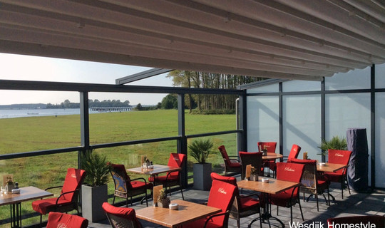 Horeca veranda serre PVC windschermen glas 