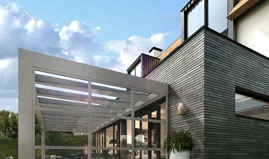 Veranda horizontaal glas | Pallazzo Sqope terrasoverkapping